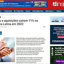 Fuses e aquisies caram 11% na Amrica Latina em 2022